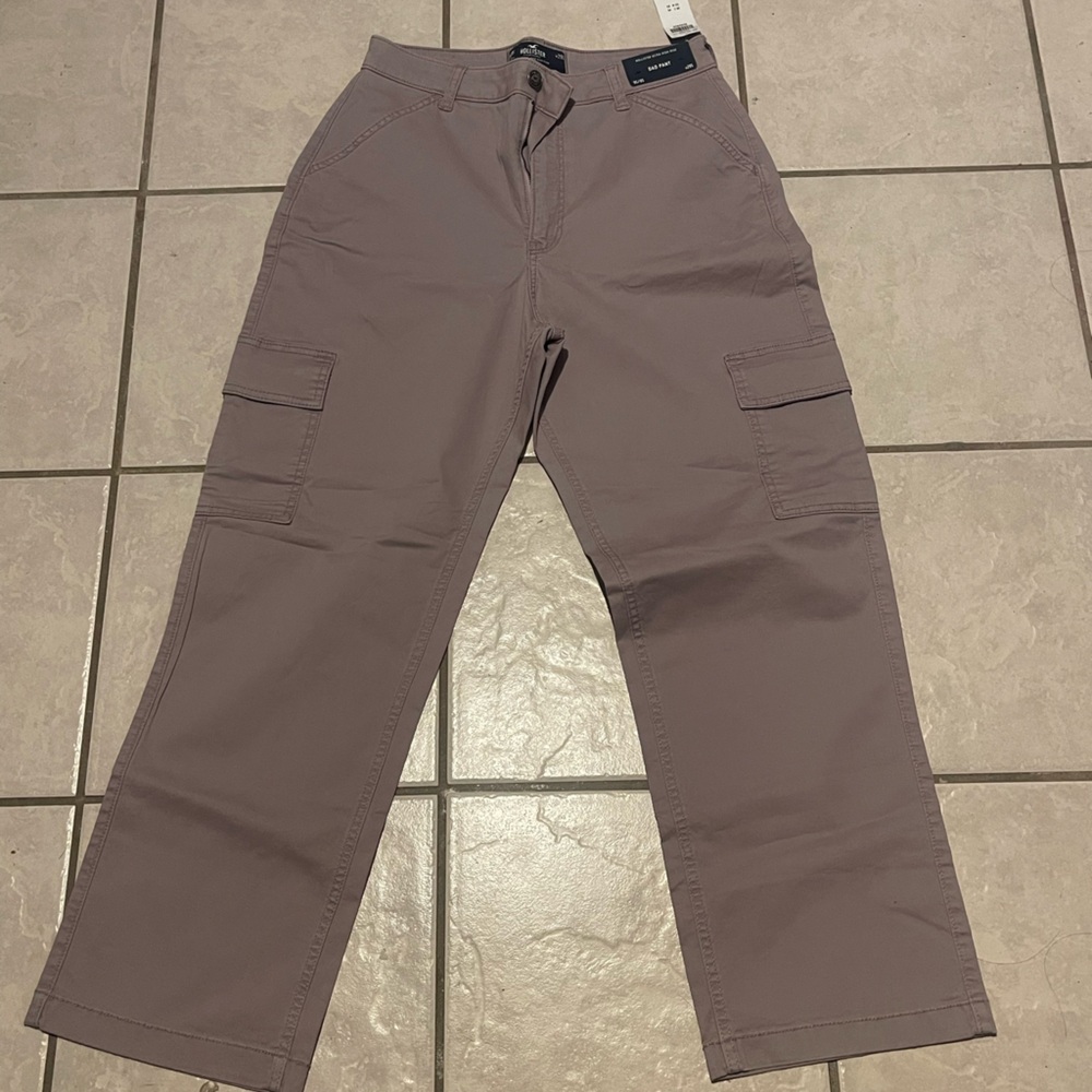 NWT Hollister Ultra High-Rise Wide-leg Dad Pants Lavender/Grayish Size 9S